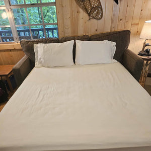Bargoose cotton fitted bottom sheet for sleeper sofa